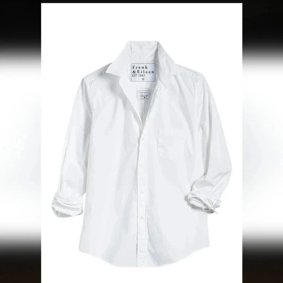 Frank & Eileen Barry Long Sleeve Shirt in White - Picture 4 of 7